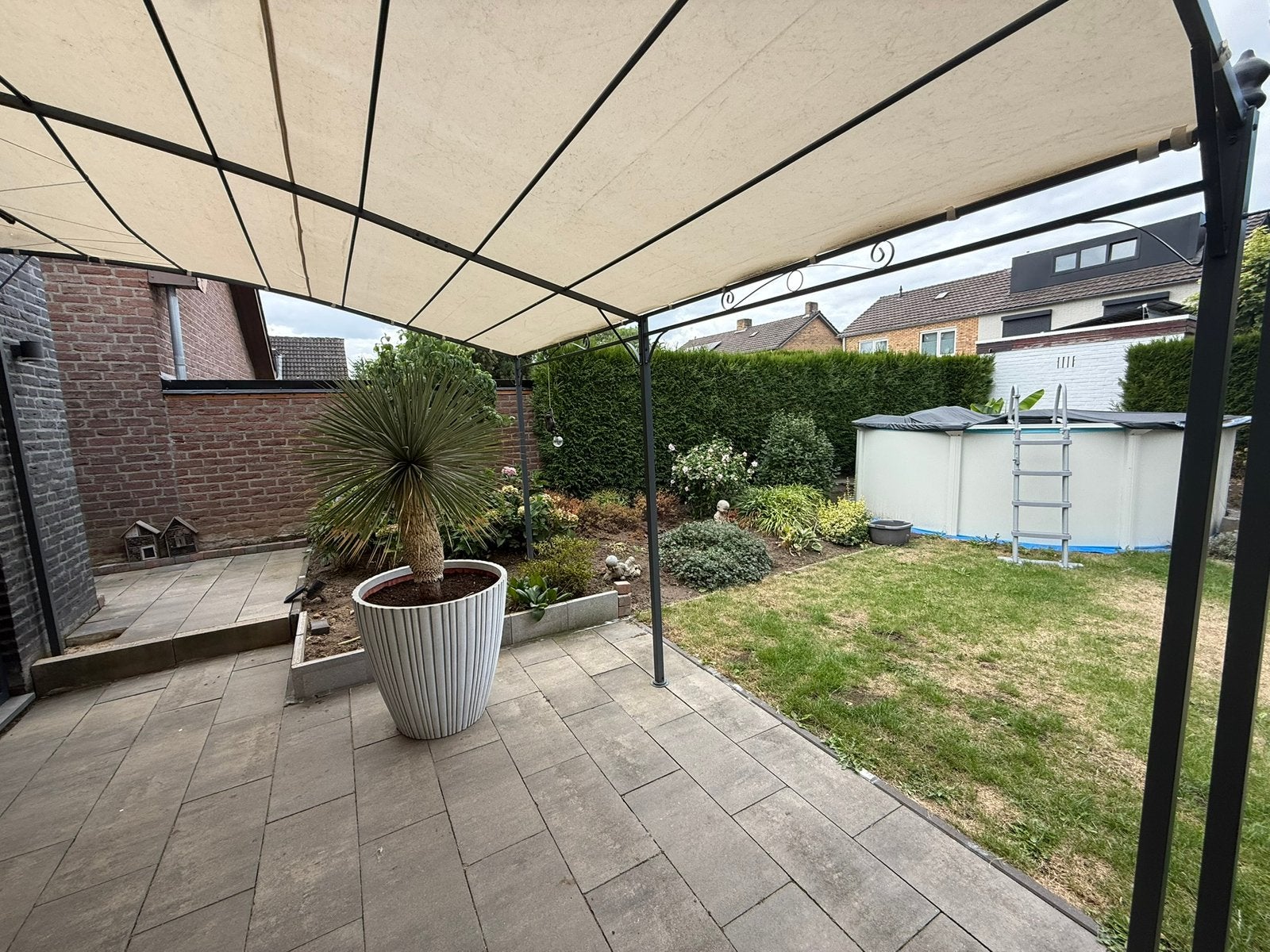 Wandprieel 8x4 meter, Tuin en Terras, Ophalen, Gebruikt, Tuinpaviljoen