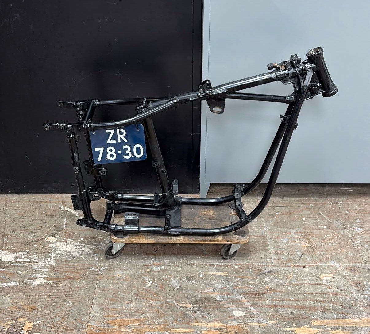 Shovelhead frame met kenteken)1979, Motoren, Ophalen, Harley, Straat 4, Gebruikt
