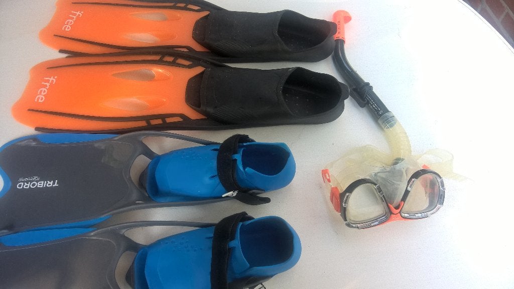 TE koop aangeboden mooi duikset maat 41/42 doe gepast bod., Ophalen of Verzenden, Zo goed als nieuw, Snorkelset