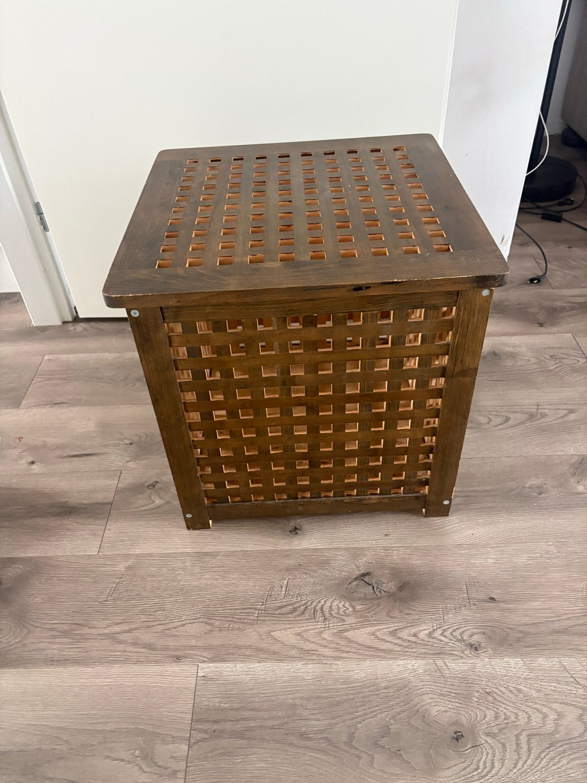 Houten opbergkist / wasmand, Huis en Inrichting, Woonaccessoires | Kisten, Ophalen, 50 – 75, Minder dan 50 cm, Gebruikt