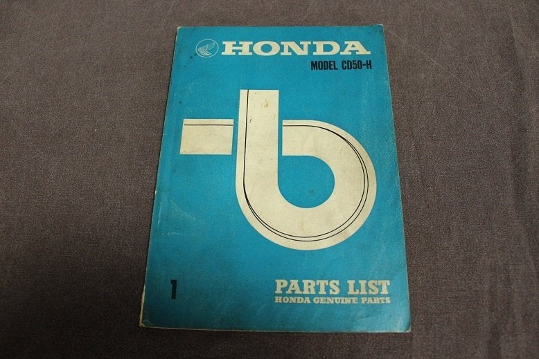 Honda CD50-H 1971 moped parts list bromfiets onderdelen boek, Fietsen en Brommers, Ophalen of Verzenden, Gebruikt