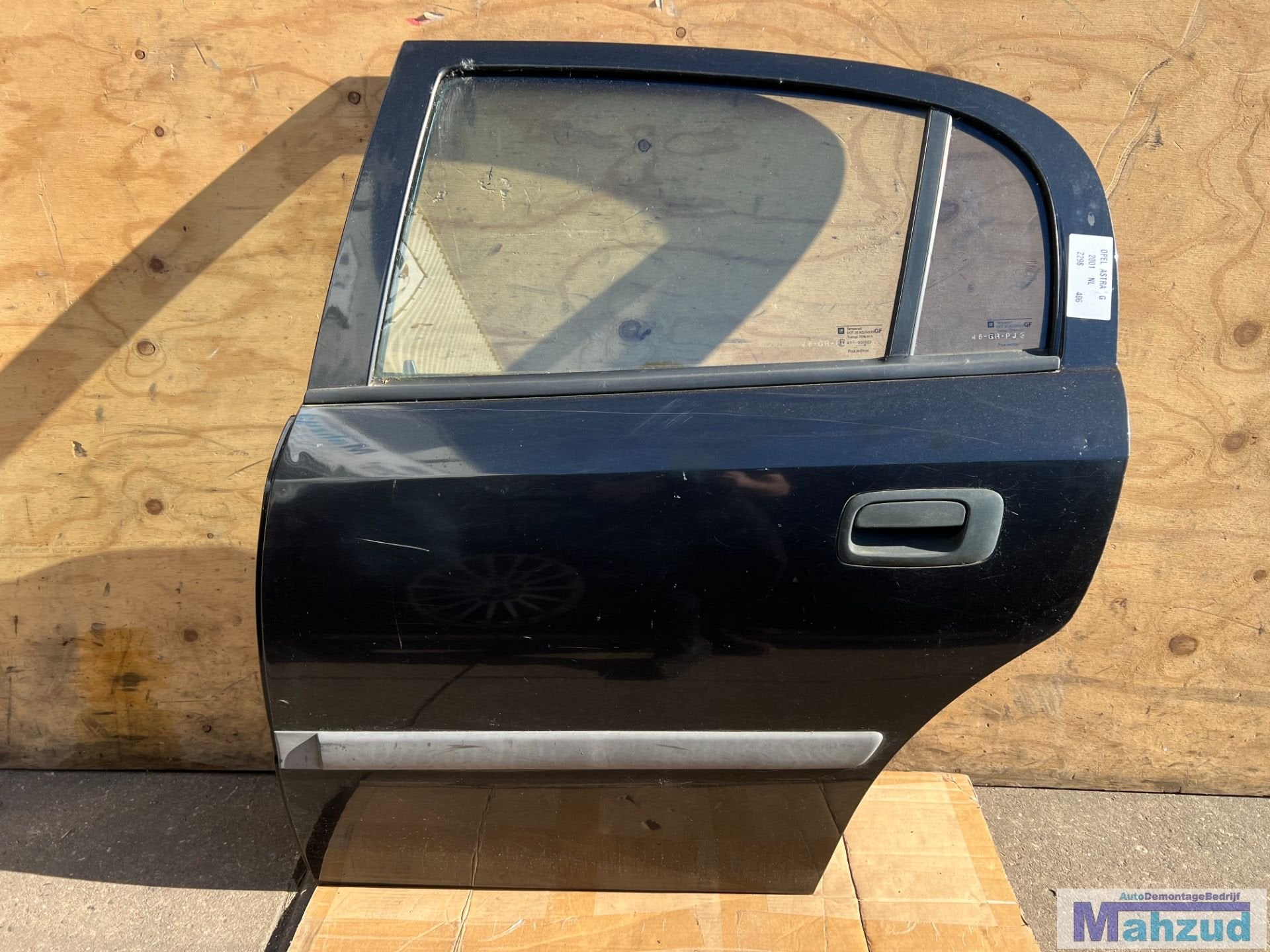 OPEL ASTRA G Zwart Z298 links achter deur 1998-2004, Auto-onderdelen, Gebruikt, Deur, Opel Automobile GmbH, Ophalen of Verzenden