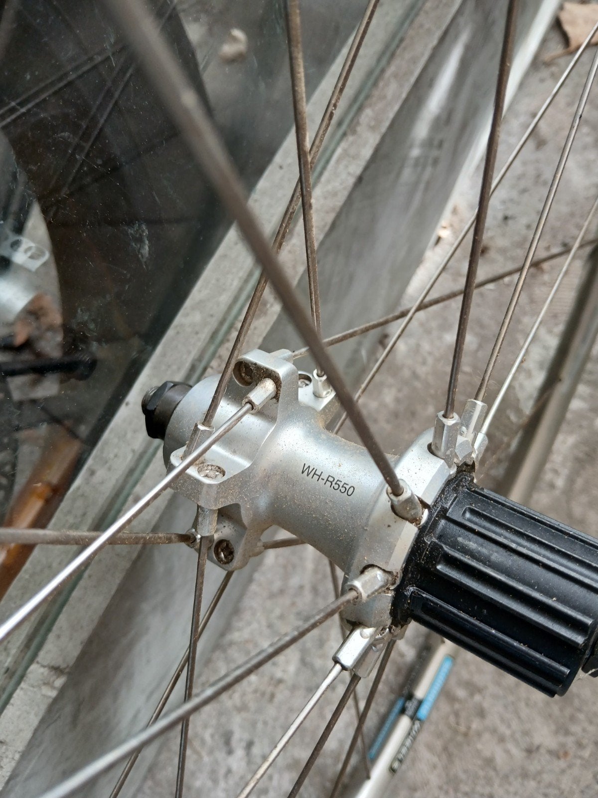 Shimano WH-R550 achterwiel, Wiel, Gebruikt, Kunststof, Ophalen of Verzenden