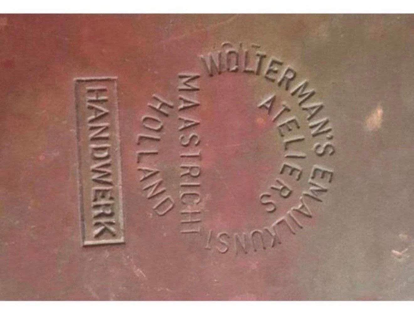 1954 Wolterman's Koper en emaille kunst Maastricht ateliers, Antiek en Kunst, Ophalen of Verzenden