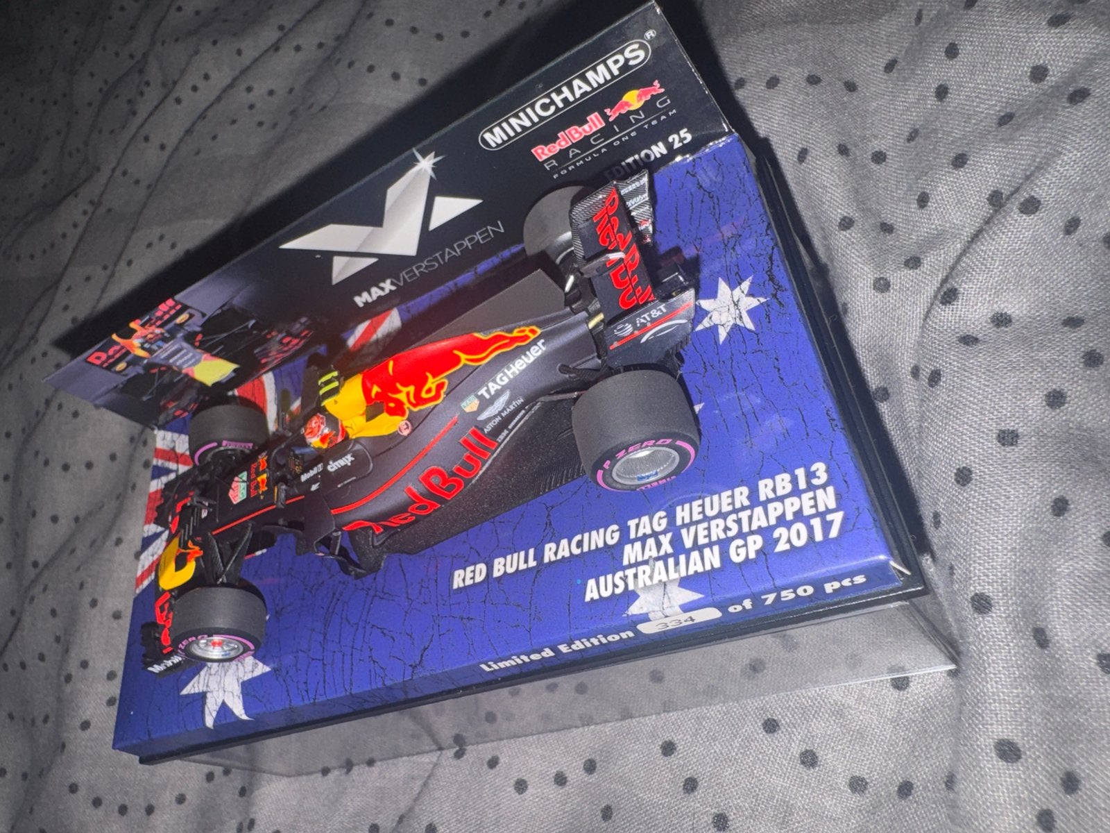 Max Verstappen RB13 2017 Australische GP Limited Edition, Overige merken, Auto, 1:32 tot 1:50, Ophalen of Verzenden