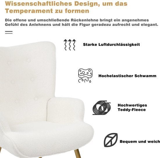 Wing Chair – Fauteuil – Lounge Stoel – Accentstoel, Corvance B.V., Verzenden, Nieuw, Corvancebol@gmail.com
