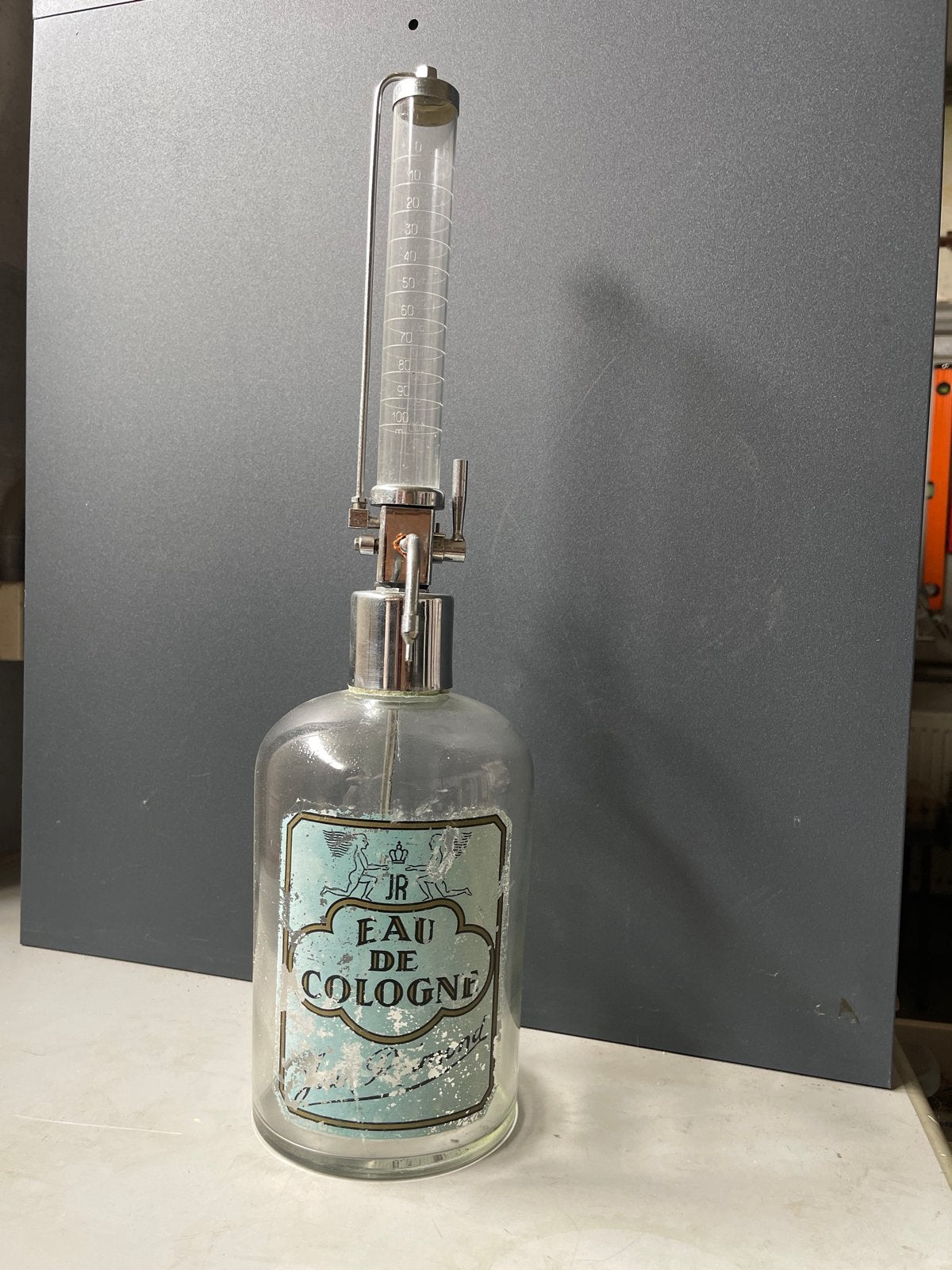 Antieke Eau de Cologne Dispenser - JR, Ophalen of Verzenden