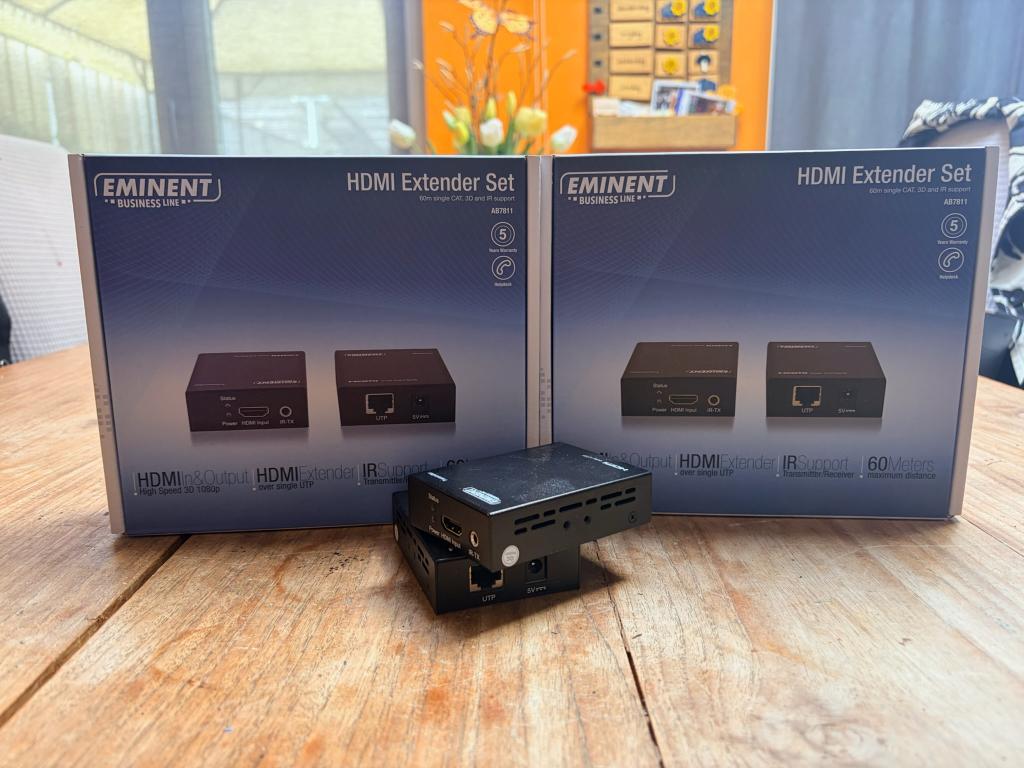 2 stuks Eminent HDMI Transmitter AB7811 - HDMI over UTP, Ophalen of Verzenden, Nieuw, Minder dan 2 meter, HDMI-kabel