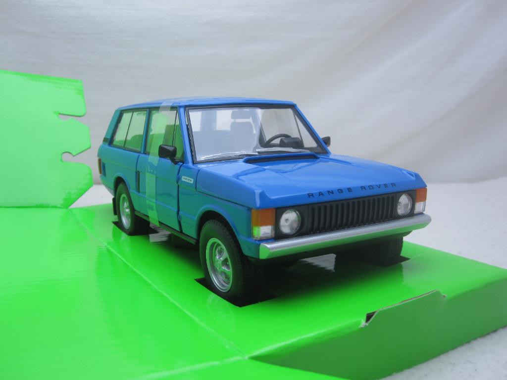 Range Rover 1970 Blauw 1:24 Welly, Ophalen of Verzenden, Nieuw, Auto, Welly