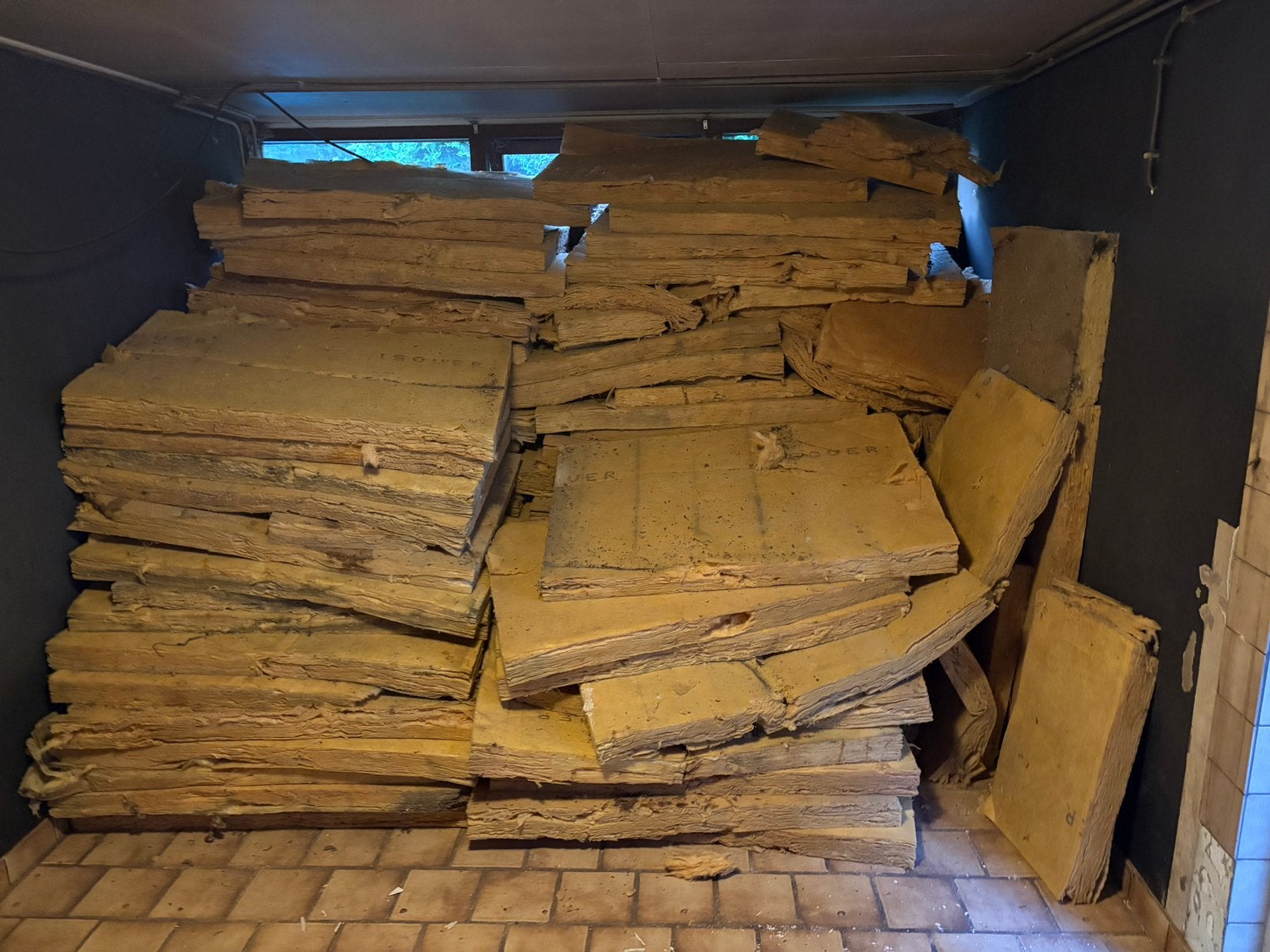 Gebruikt isolatiemateriaal, Ophalen, 4 tot 8 cm, Gebruikt, 15 m² of meer