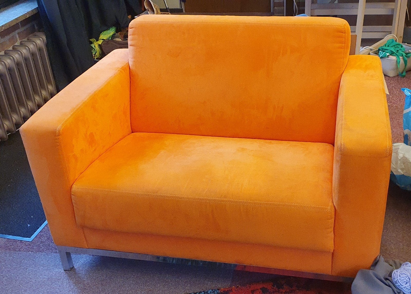 Kleine bank of Loveseat van Montèl, Ophalen, Gebruikt, Tweepersoons, 75 tot 100 cm