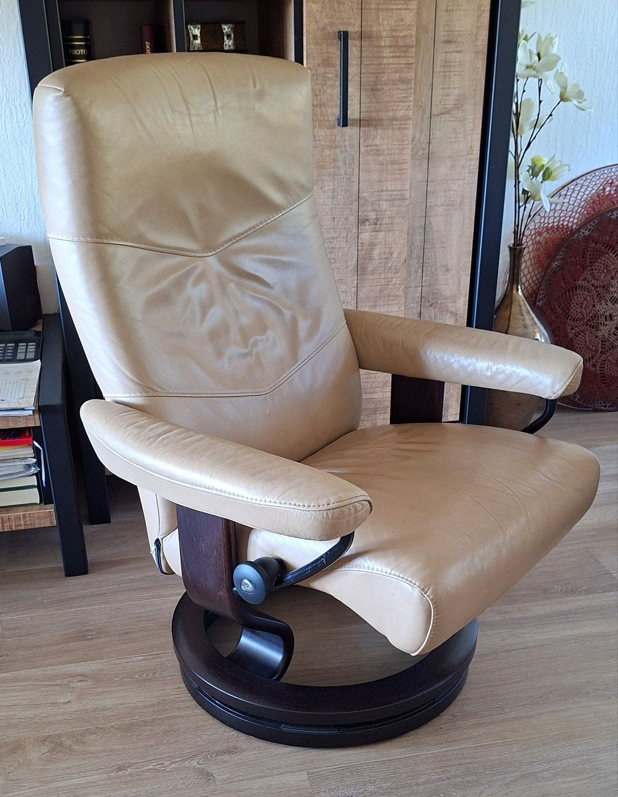 Stressless Stoel - Verstelbaar met Verhogingsring, Ophalen, Gebruikt, Overige kleuren, Leer