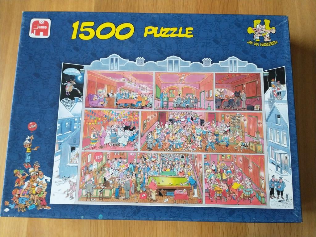 Jan van Haasteren puzzel Grand Cafe 1500 stuks, Ophalen of Verzenden, 500 t/m 1500 stukjes, Zo goed als nieuw