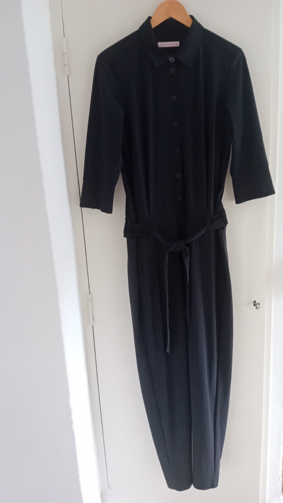 Studio Anneloes Angelique Pinestripe jumpsuit zwart wit XL, Kleding | Dames, Studio Anneloes, Zwart, Maat 42/44 (L), Ophalen of Verzenden