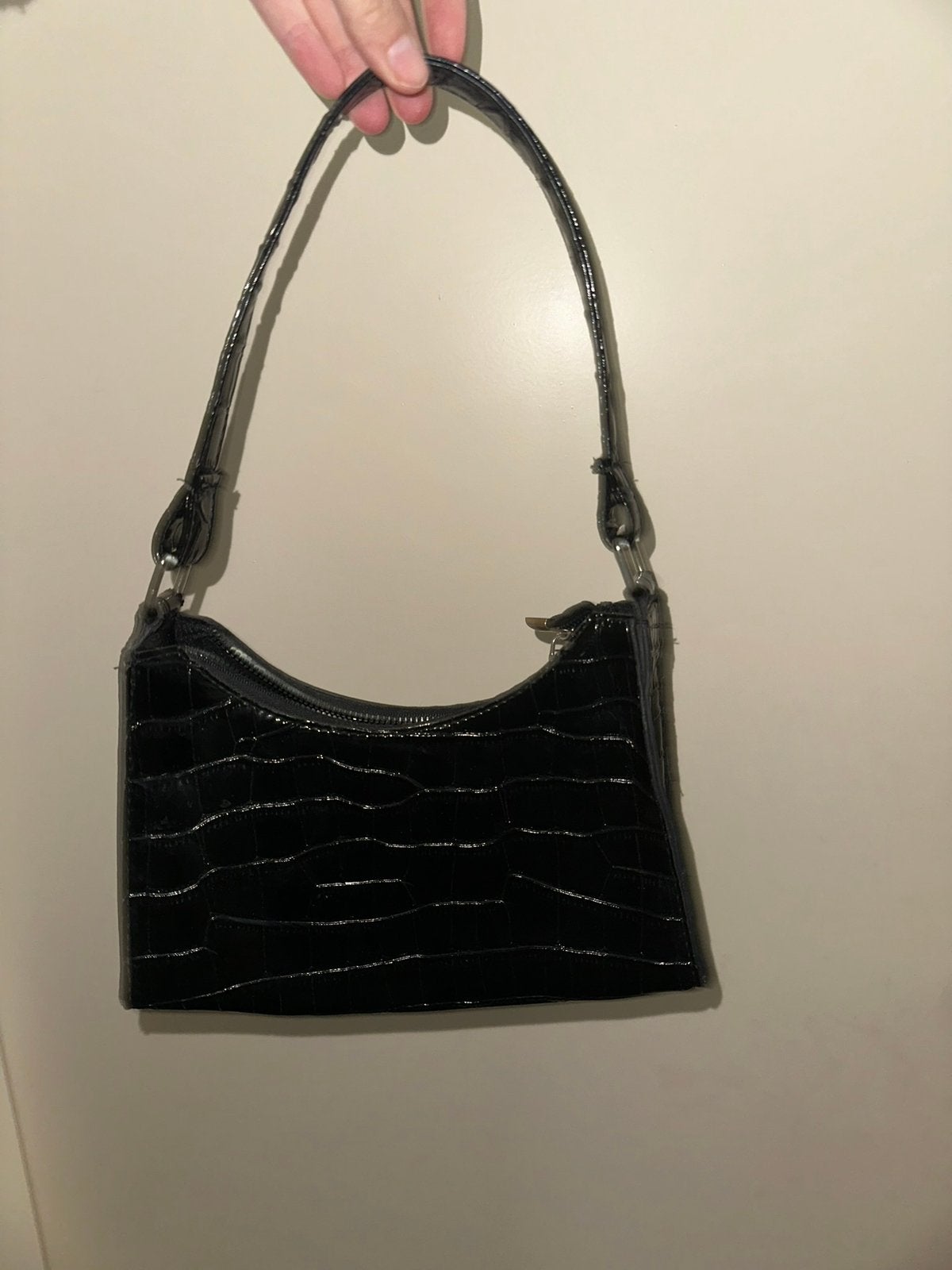 Dames zwarte handtas, Sieraden, Tassen en Uiterlijk, Tassen | Damestassen, Ophalen of Verzenden, Zo goed als nieuw, Zwart, Handtas