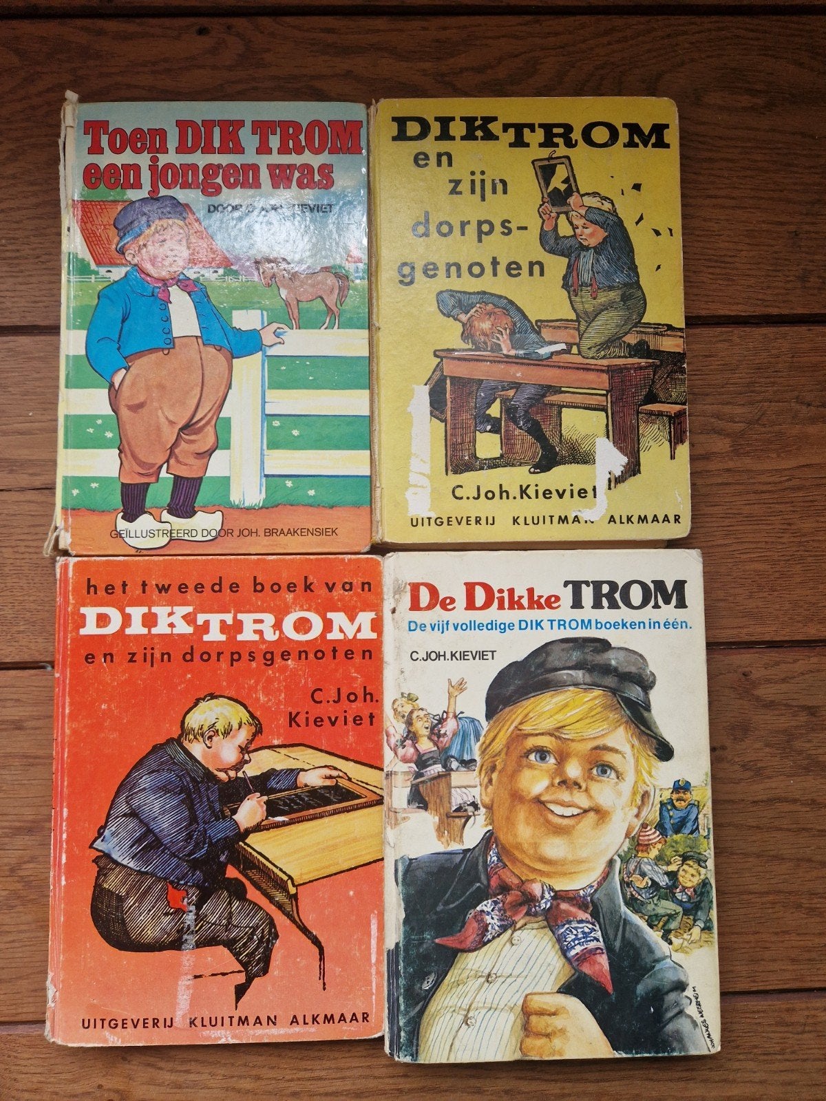 De verhalen van Dik Trom - 4 boeken van C. Joh. Kieviet, Ophalen