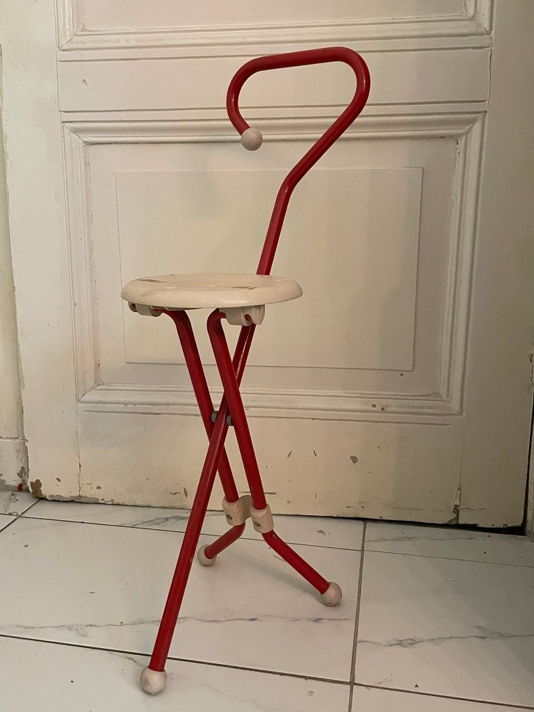 Vintage Design Klapstoel 'Ulisse' - Ivan Loss (1981) Rood, Ophalen of Verzenden