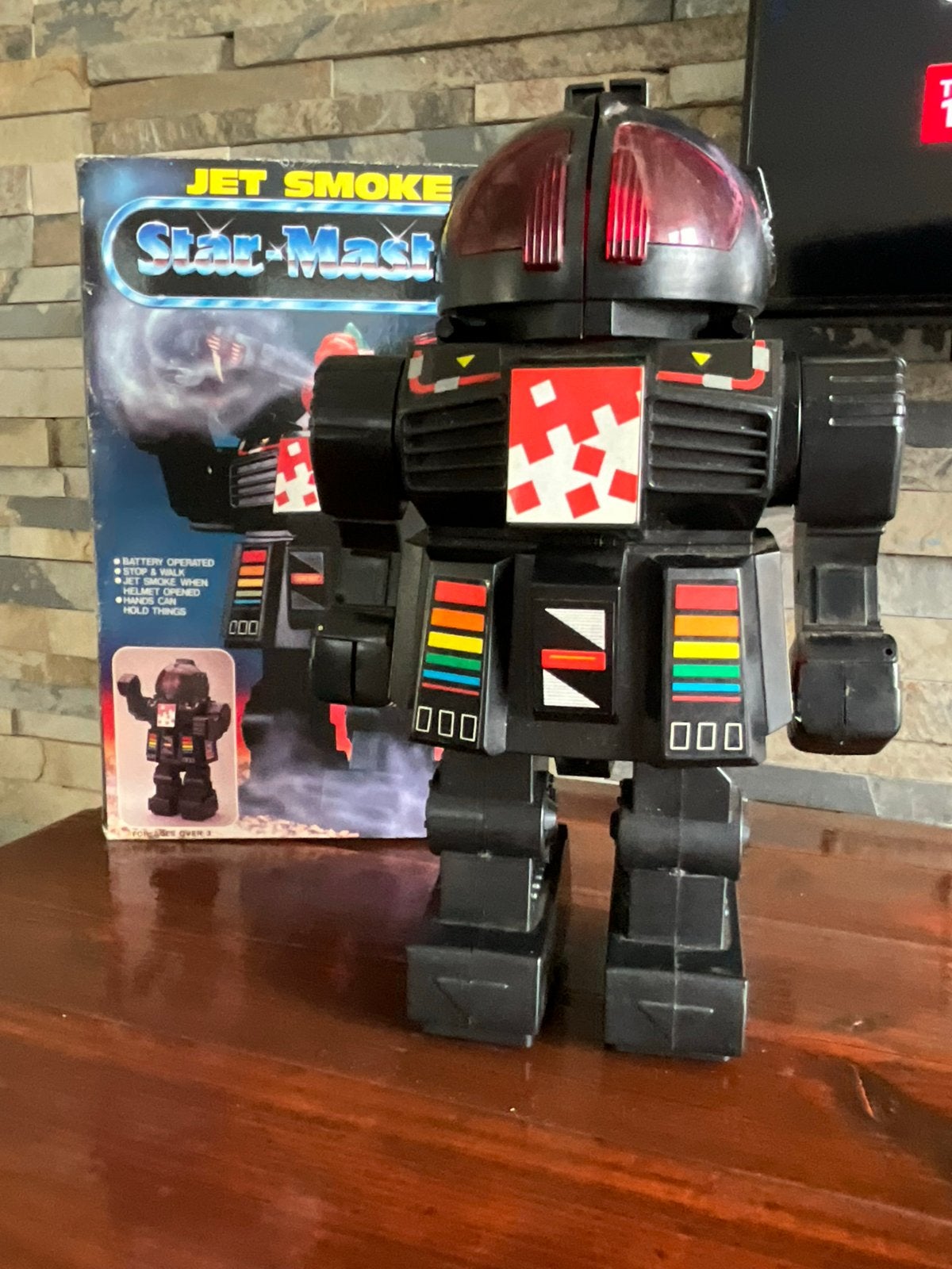 Antieke Jet Smoke Star-Master Robot met originele doos, Antiek en Kunst, Ophalen of Verzenden