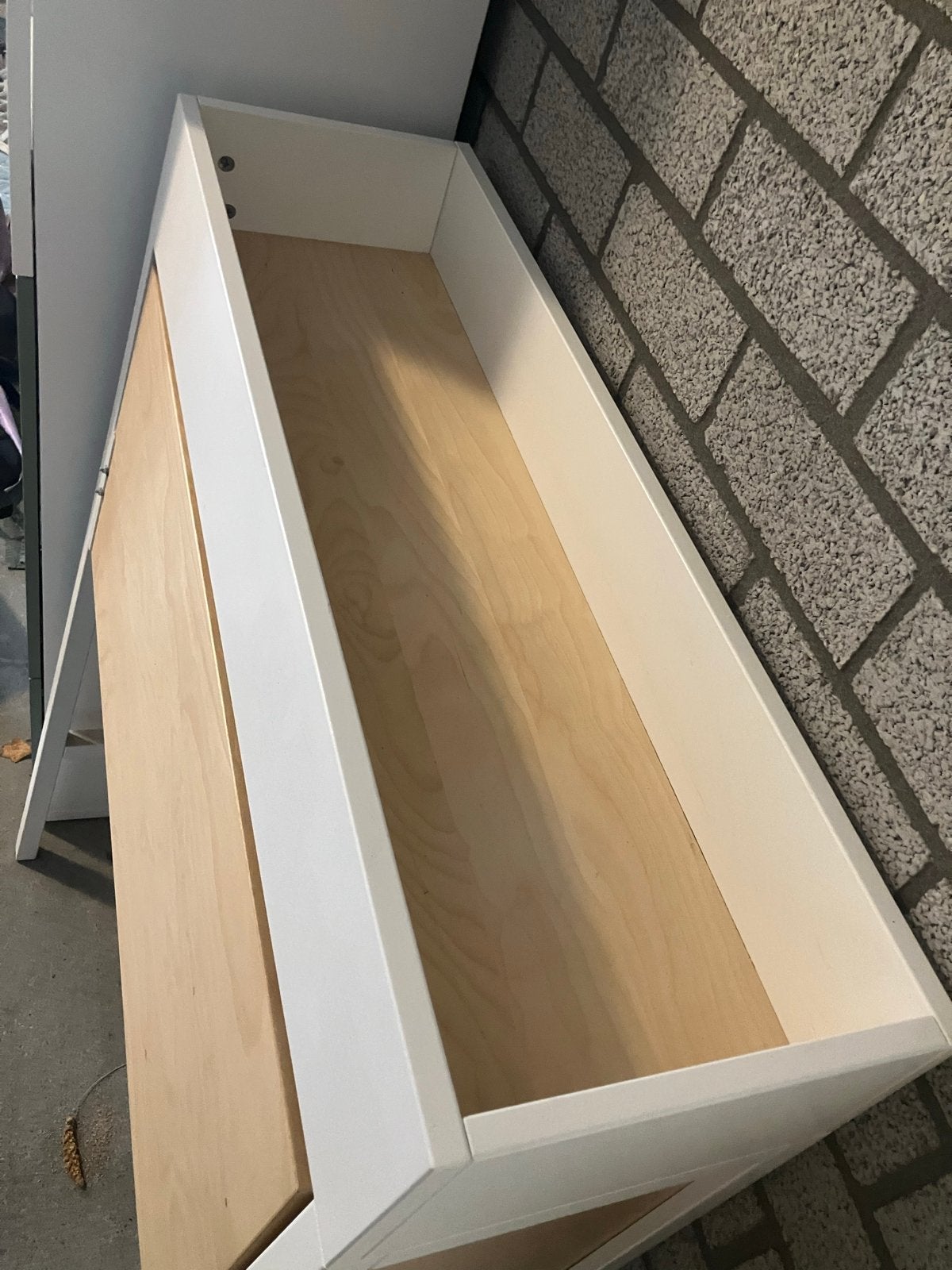 IKEA compact bureau met klapdeksel en kabeldoorvoer, Ophalen, Gebruikt, IKEA, Kabelgoot