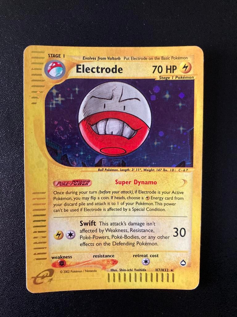 Pokemon kaart Electrode Holo H7/H32, Ophalen of Verzenden, Zo goed als nieuw