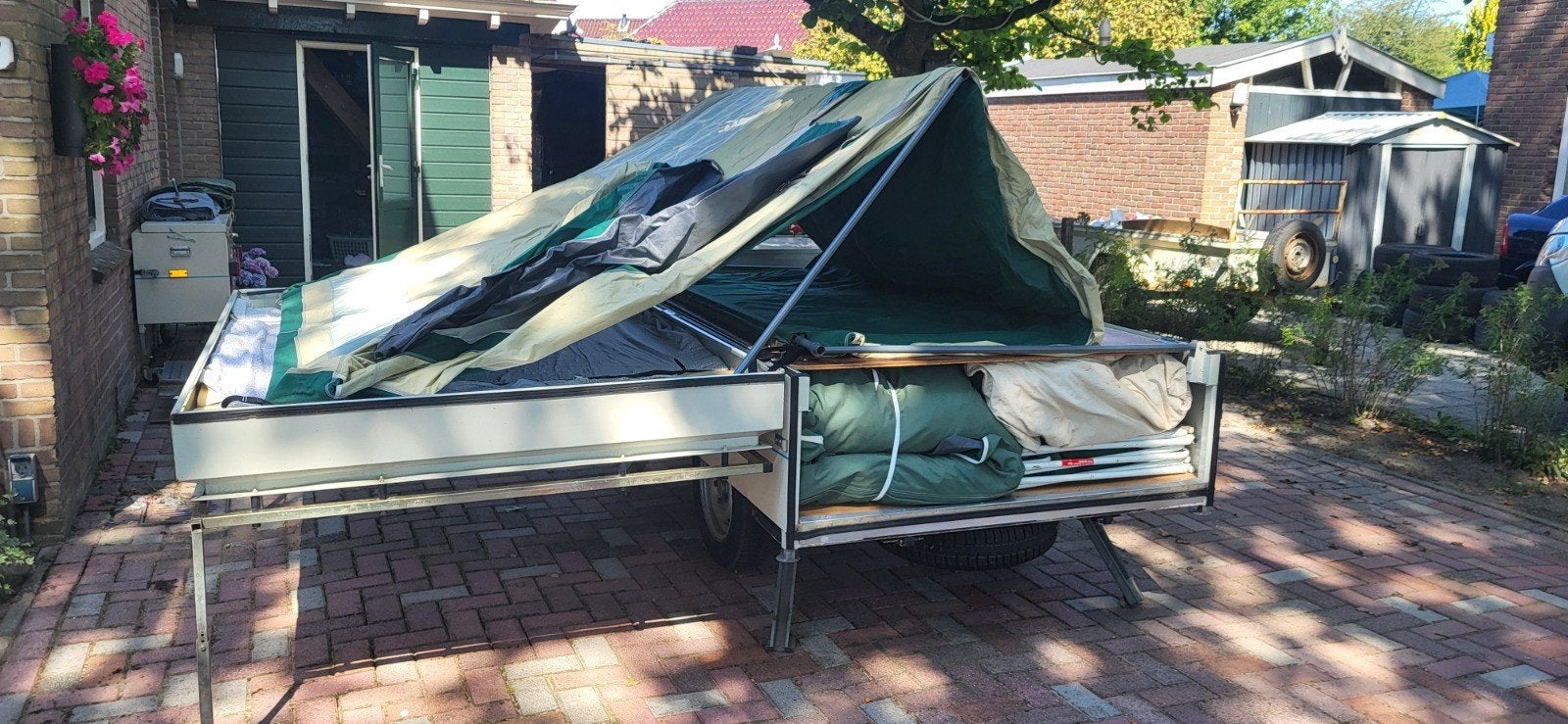 Roadmaster Family S vouwwagen - 8 persoons met keukenblok, Caravans en Kamperen, Vouwwagens, Overige merken, meer dan 6, Groen