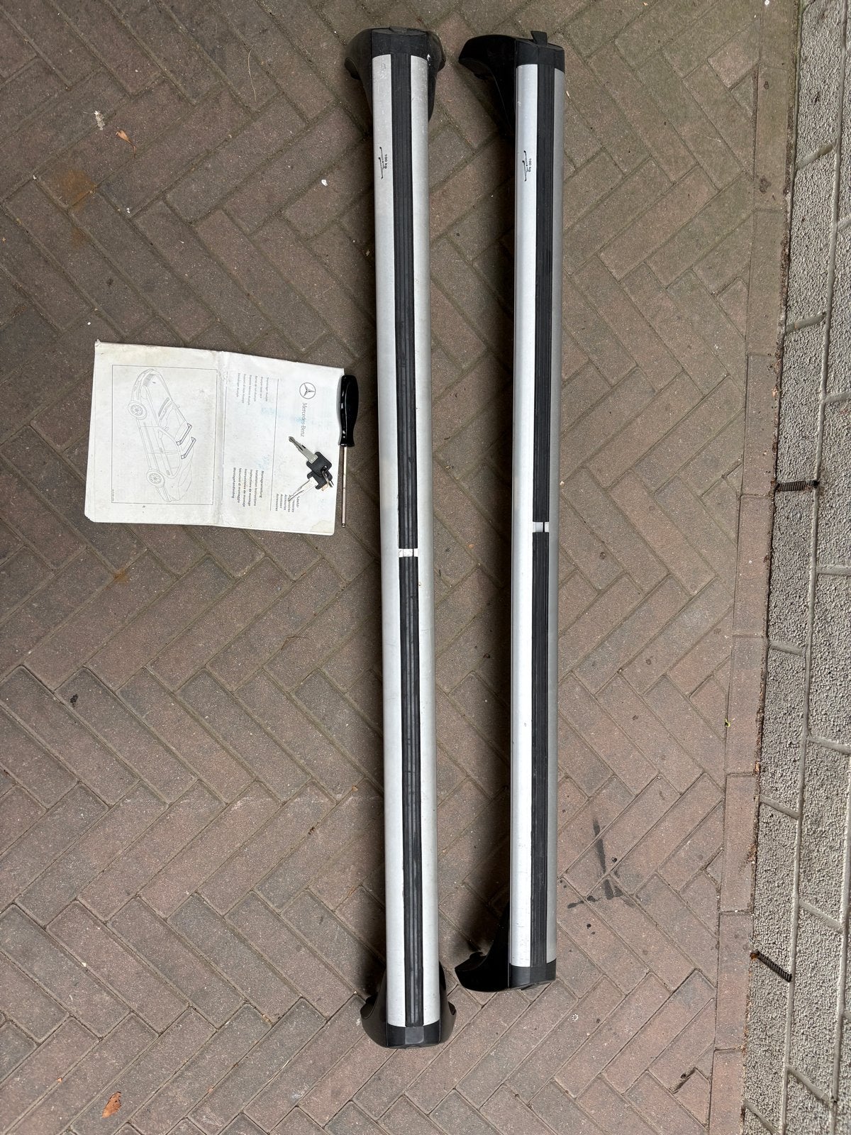 Originele Mercedes dakdragers (W220) afsluitbaar, Auto diversen, Dakdragers, Ophalen, Gebruikt