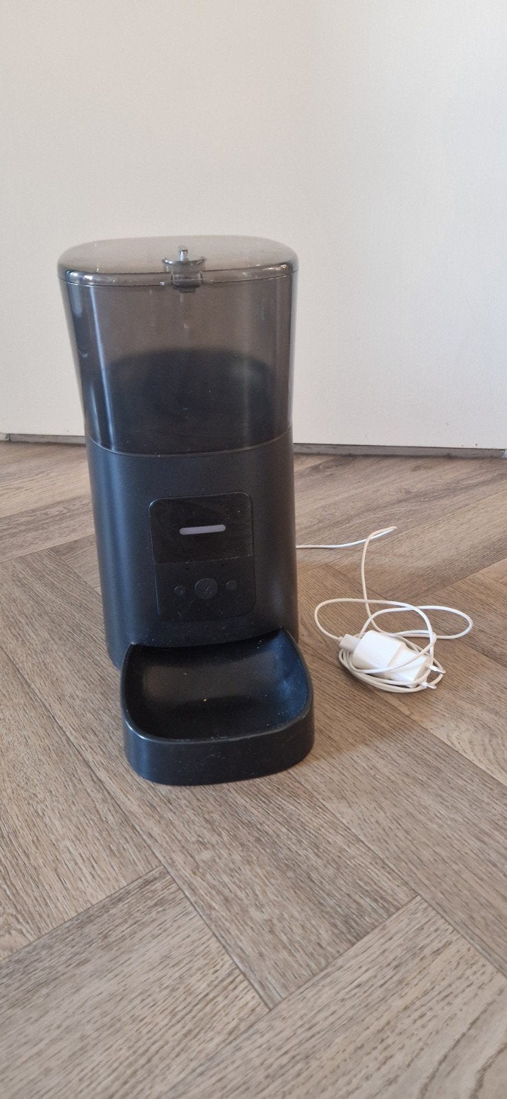 Automatische voerbak zwart 6 liter., Dieren en Toebehoren, Ophalen, Gebruikt