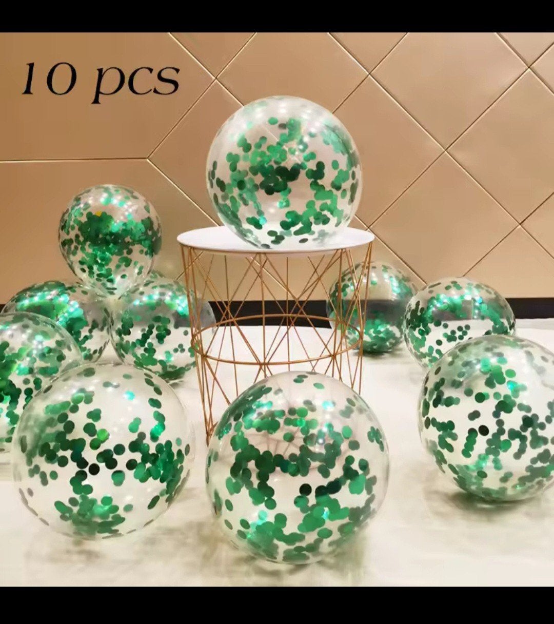 Nieuwe Confetti Ballonnen Groen - 20 Stuks, Ophalen of Verzenden, Nieuw, Feestartikel, Verjaardag