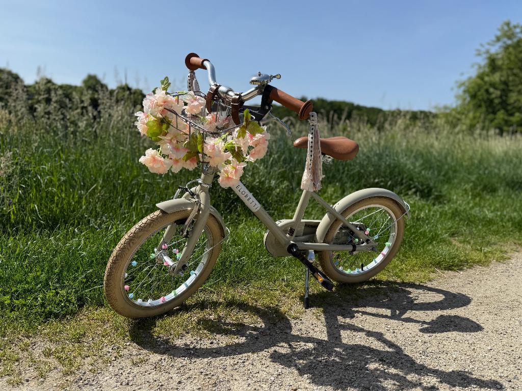Veloretti Maxi - Pebble Grey - 16" kinderfiets - 3-6 jaar, Ophalen, Terugtraprem, Veloretti, 16 tot 20 inch
