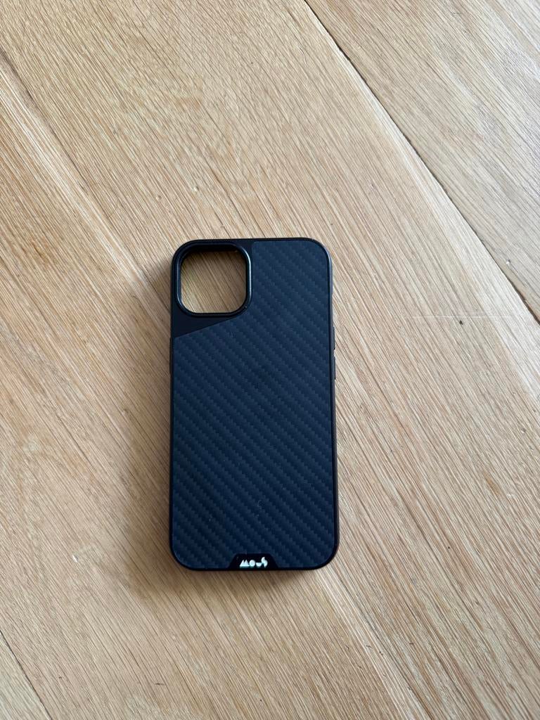 Mous iPhone 13 carbon hoesje, Kunststof, Overige merken, Hoesje of Tasje, Ophalen of Verzenden