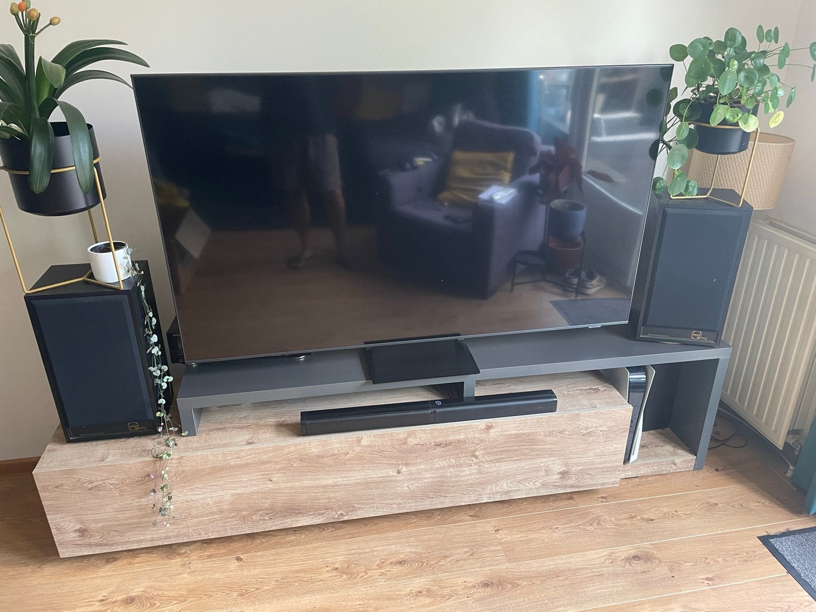 TV meubel ‘Bello’ van Meubella - Zo goed als nieuw, Ophalen, 150 tot 200 cm, Zo goed als nieuw, Minder dan 100 cm