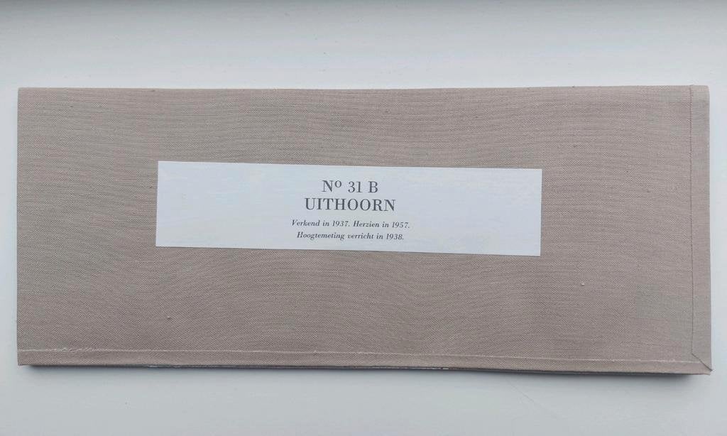 31B Stafkaart Uithoorn met De Kwakel Mijdrecht Nieuwkoop, Gelezen, Ophalen of Verzenden, Landkaart, 1800 tot 2000