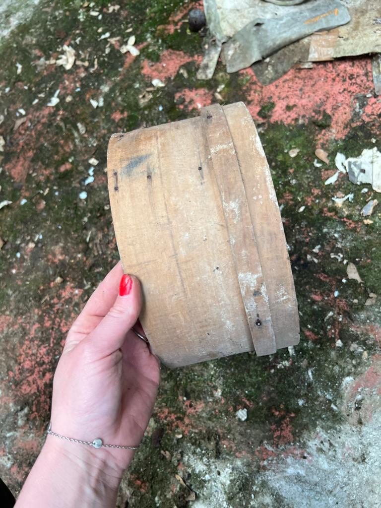 Vintage houten zeef - Brocante decoratie, Ophalen