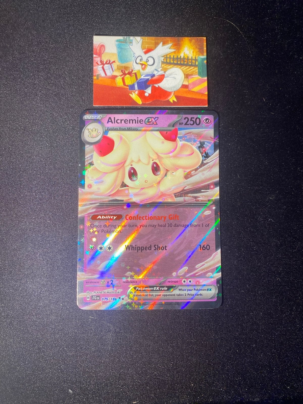 Alcremie VMAX Pokémon Kaart -, Hobby en Vrije tijd, Verzamelkaartspellen | Pokémon, Ophalen of Verzenden, Zo goed als nieuw, Losse kaart
