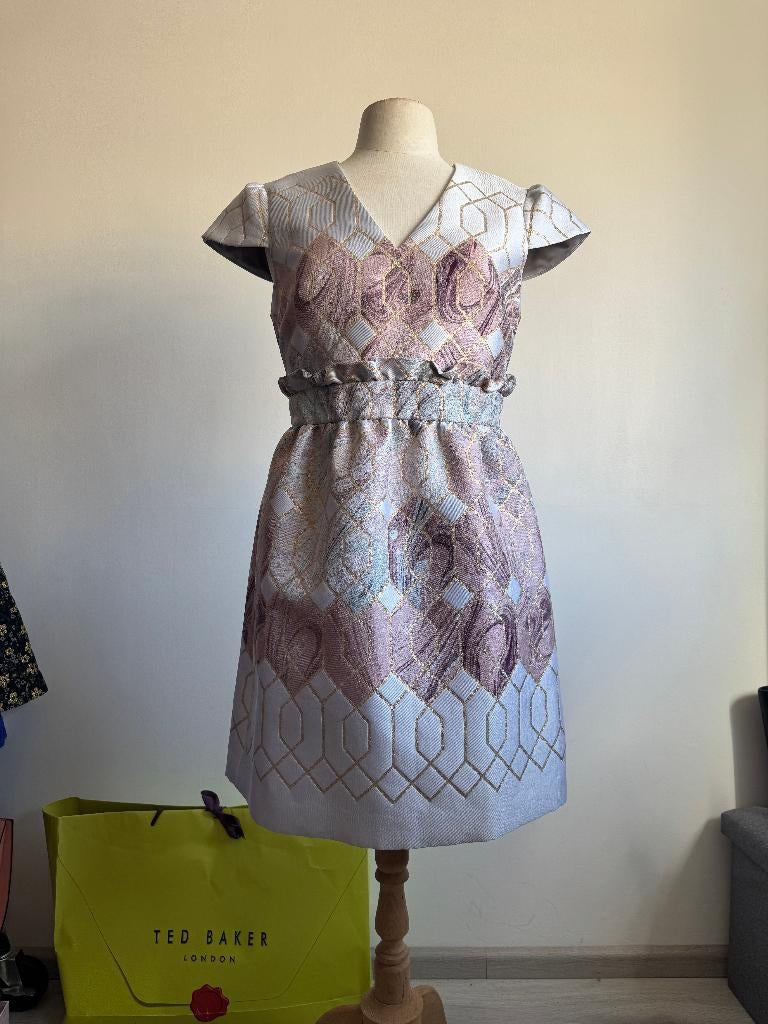 Ted Baker jurk maat 3= 38/40, Maat 38/40 (M), Ophalen of Verzenden, Zo goed als nieuw, Knielengte