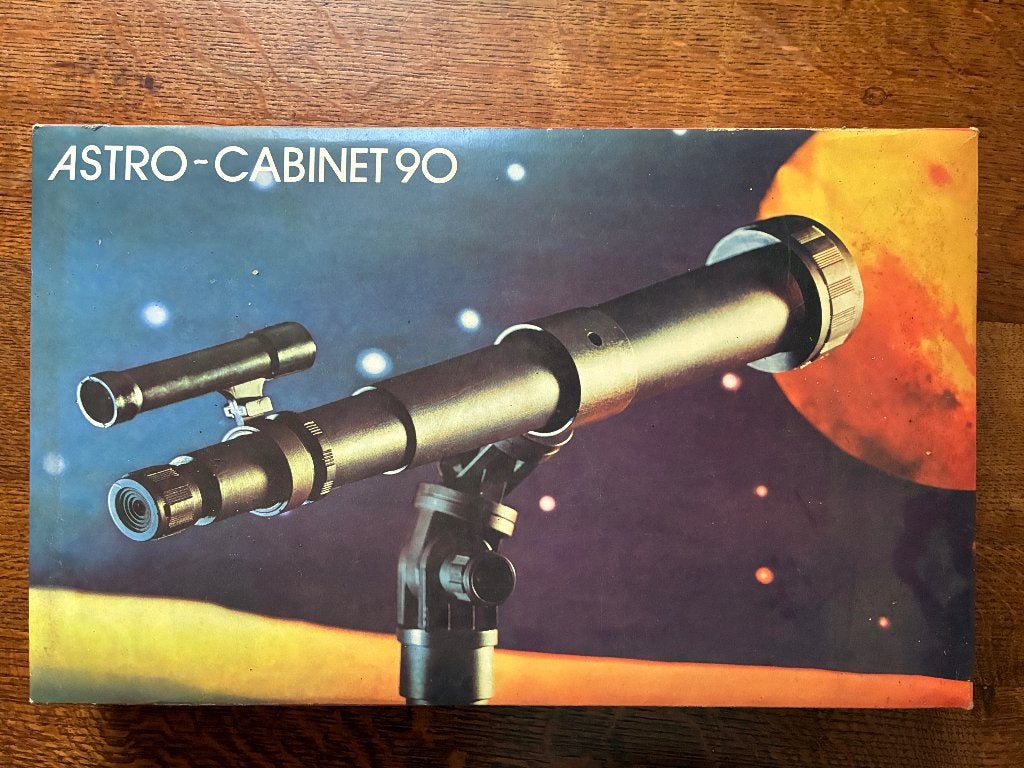 Astro cabinet 90 vintage telescoop speelgoed, Ophalen, Zo goed als nieuw