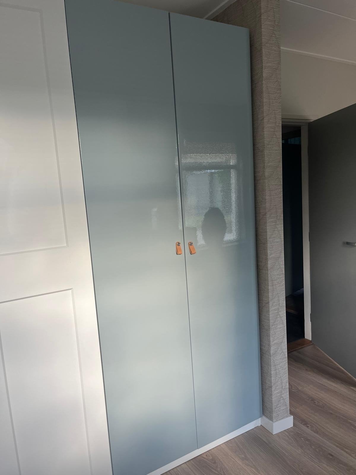 BIEDEN , 2 Pax ( Ikea) deuren hoogglans grijs, Ophalen, 50 tot 75 cm, 50 tot 100 cm, 200 cm of meer