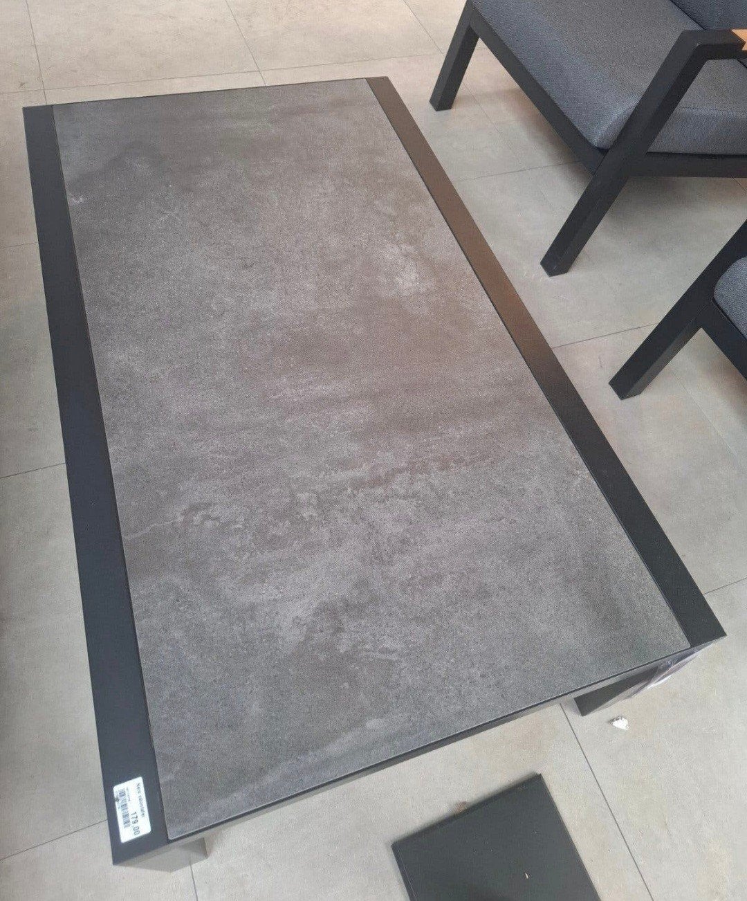 Royal Seasons Nero Salontafel met Keramisch Blad, Ophalen, Nieuw, Rechthoekig, Aluminium