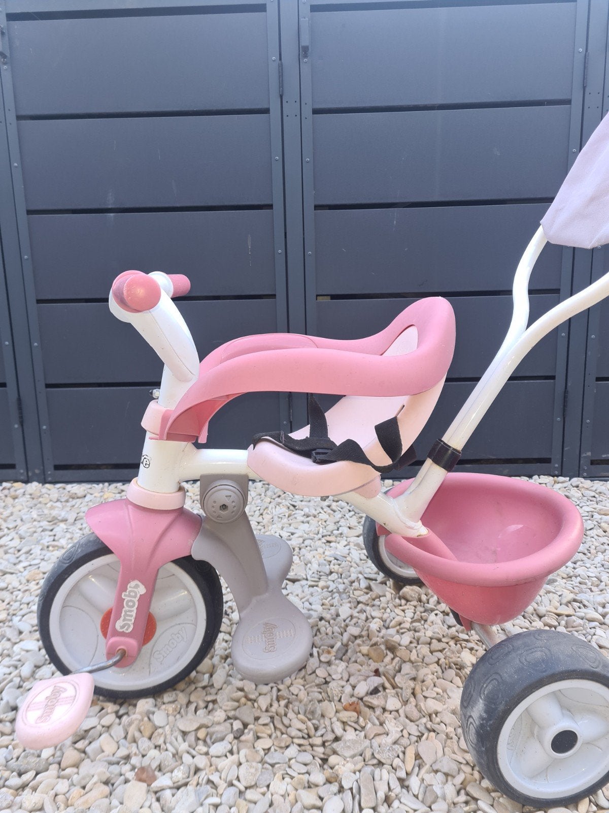 Smoby driewieler met duwstang te koop, Ophalen, Duwstang
