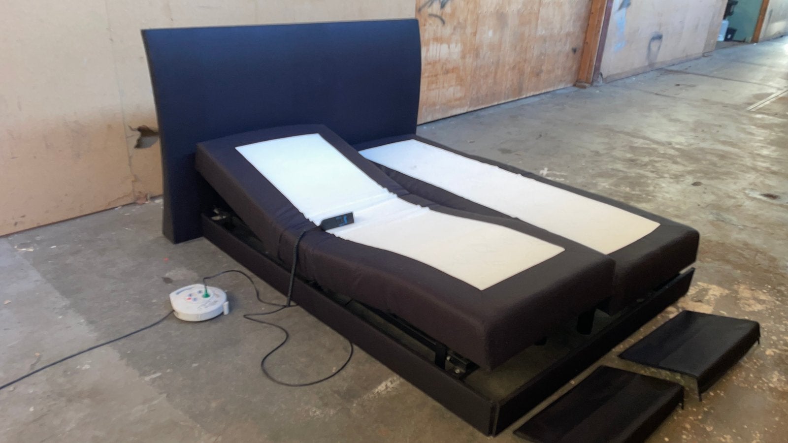 160x200 cm boxspring, elektrisch verstelbaar, Okin Okimat, Ophalen, Zwart, Tweepersoons, 200 cm