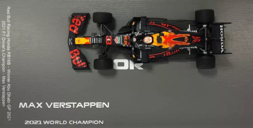 ✅ Max Verstappen 1:43 World Champion 2021 Abu Dhabi GP, Ophalen of Verzenden, Nieuw, Formule 1