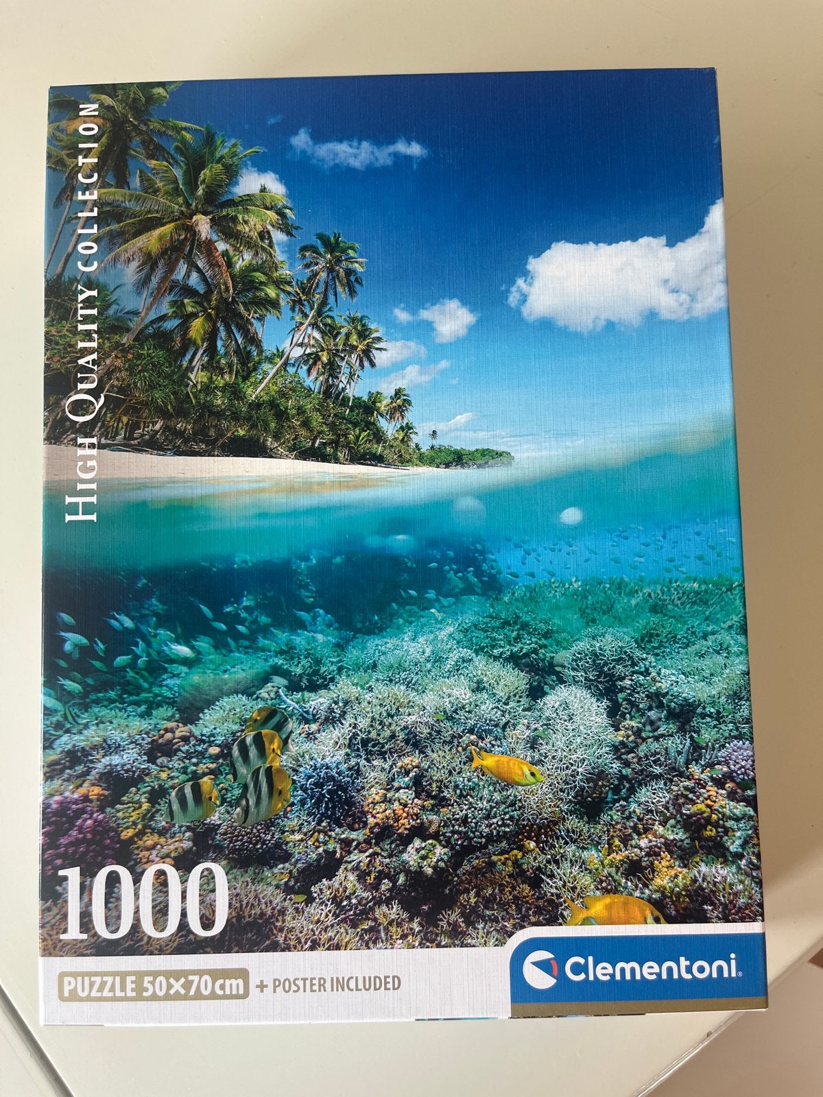 Clementoni Legpuzzel 1000 stukjes - Tropisch Strand, Ophalen of Verzenden, 500 t/m 1500 stukjes, Nieuw, Legpuzzel