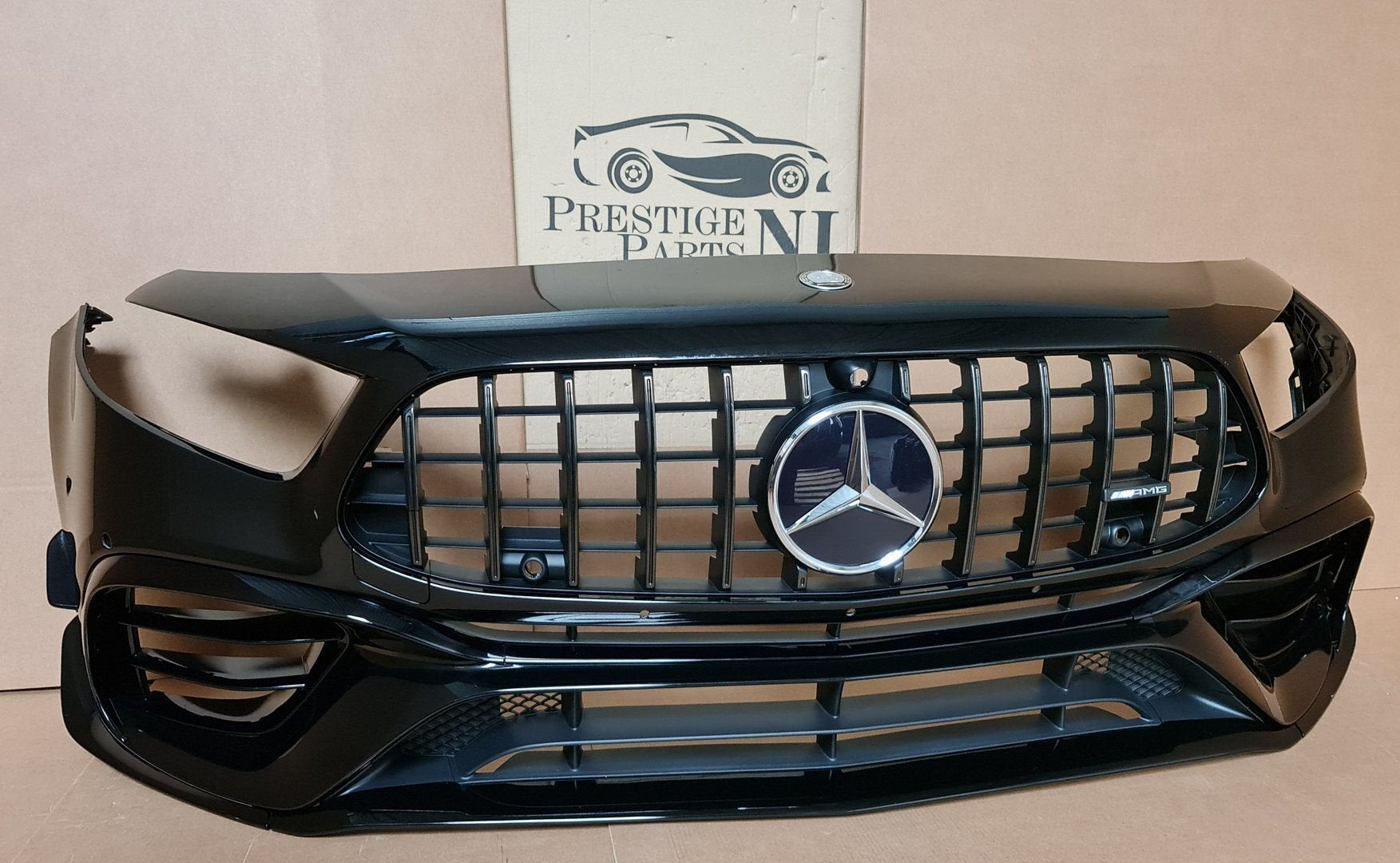 W177 A KLASSE 45 2021 A45 A45S AMG AERO VOORBUMPER ORIGINEEL, Gebruikt, -, Voor, Ophalen of Verzenden