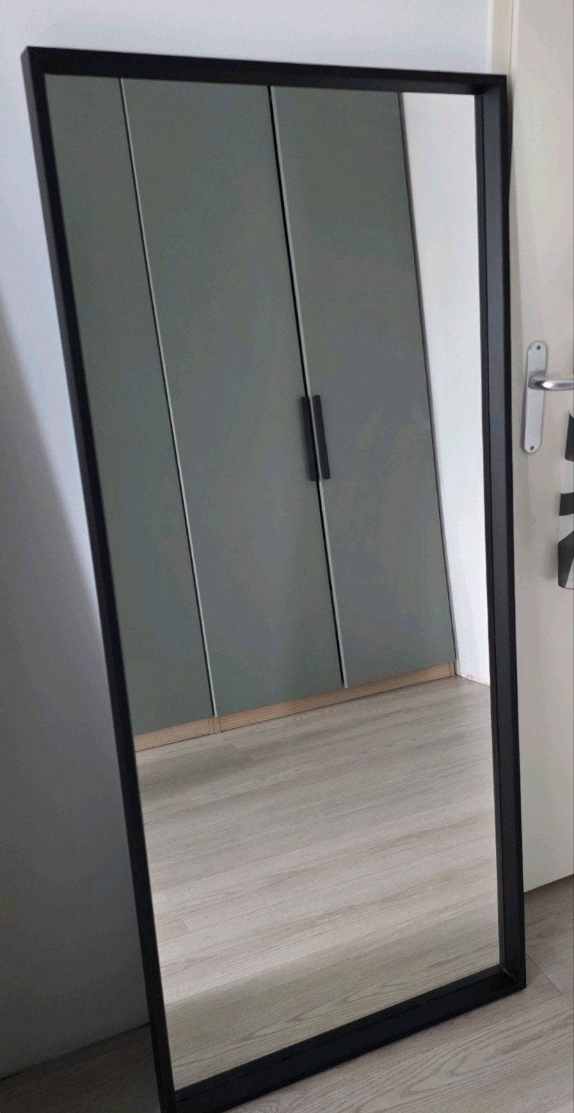 IKEA Nissedal spiegel 65x150 cm zwart, Ophalen