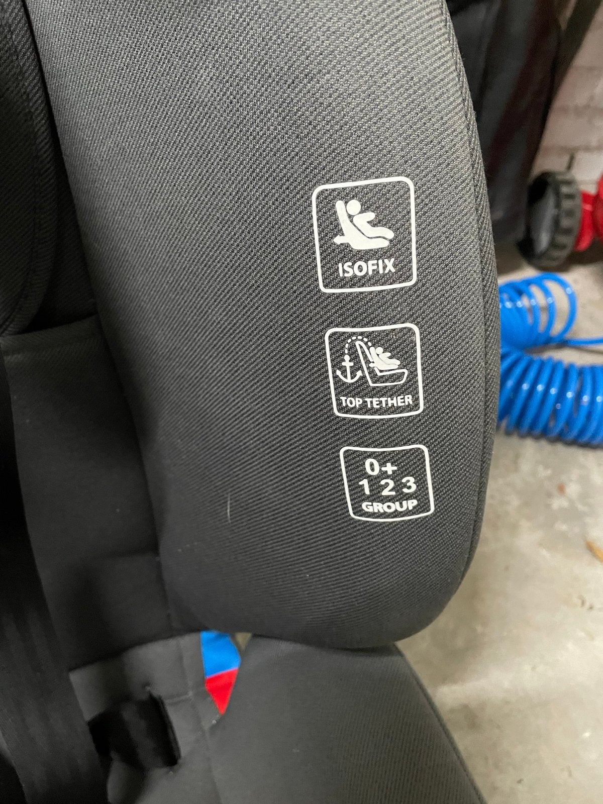 Ding autostoel 0-36 kg met Isofix en Top Tether, Autogordel of Isofix, Gebruikt, Verstelbare rugleuning, Ophalen