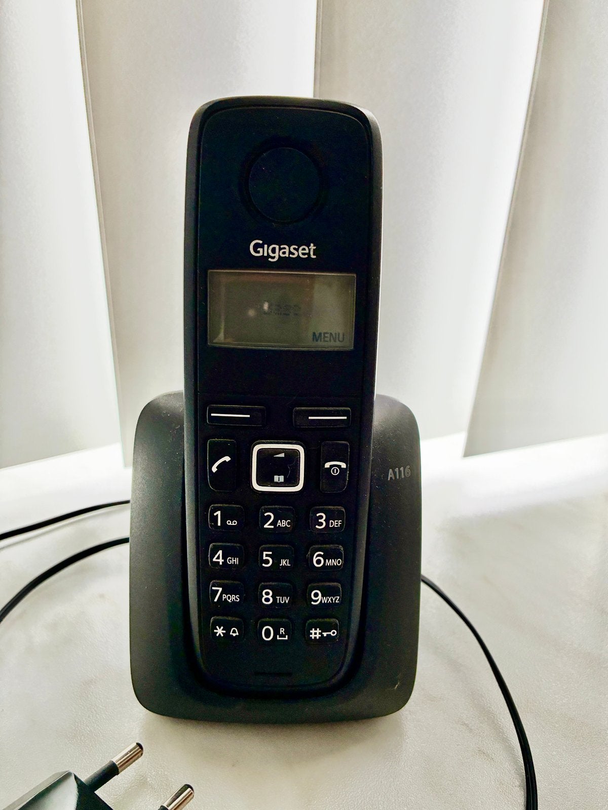Gigaset (Siemens) A116 analoge telefoon handset met dock, Ophalen of Verzenden, Zo goed als nieuw, 1 handset