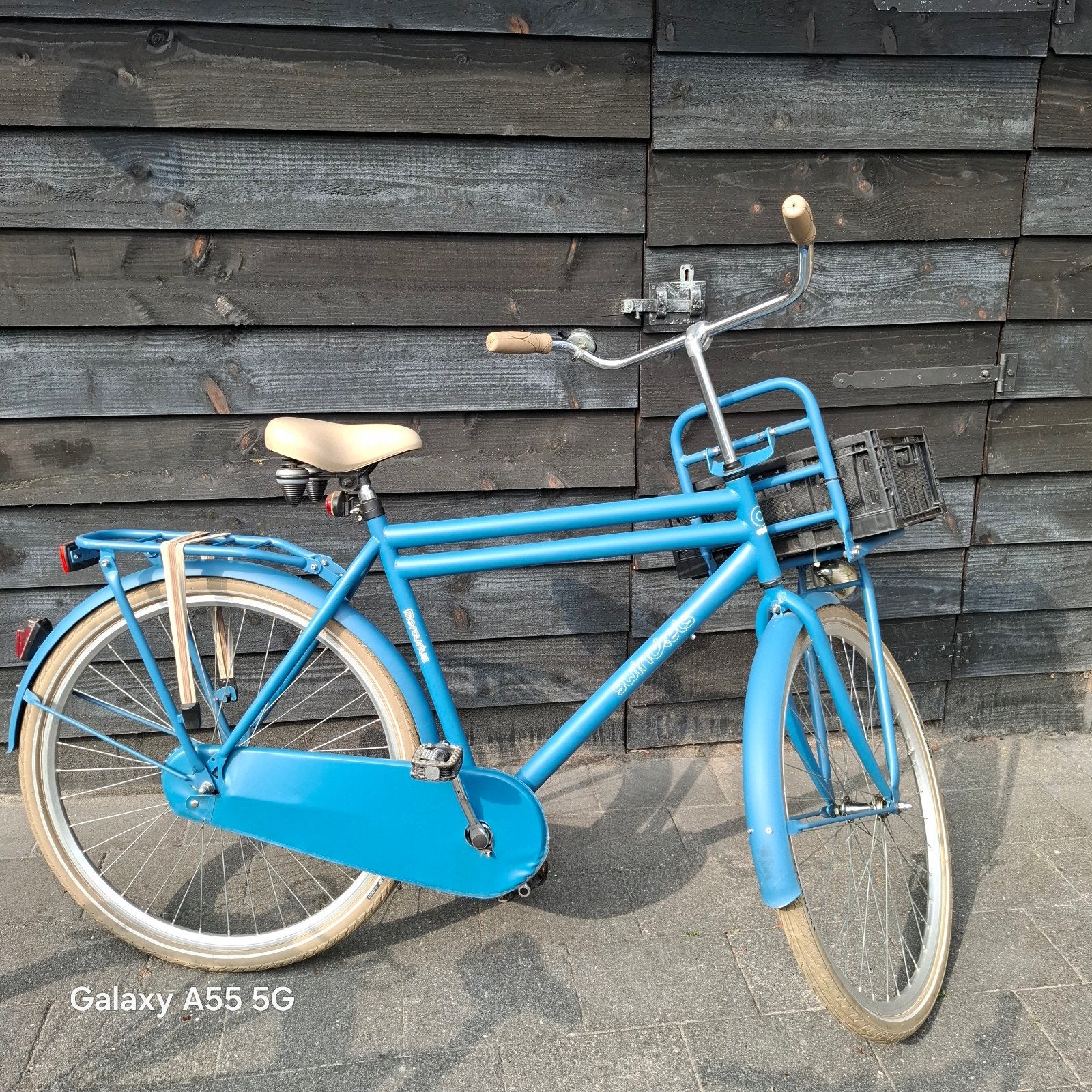 nette blauwe herenfiets, Ophalen, 26 inch of meer
