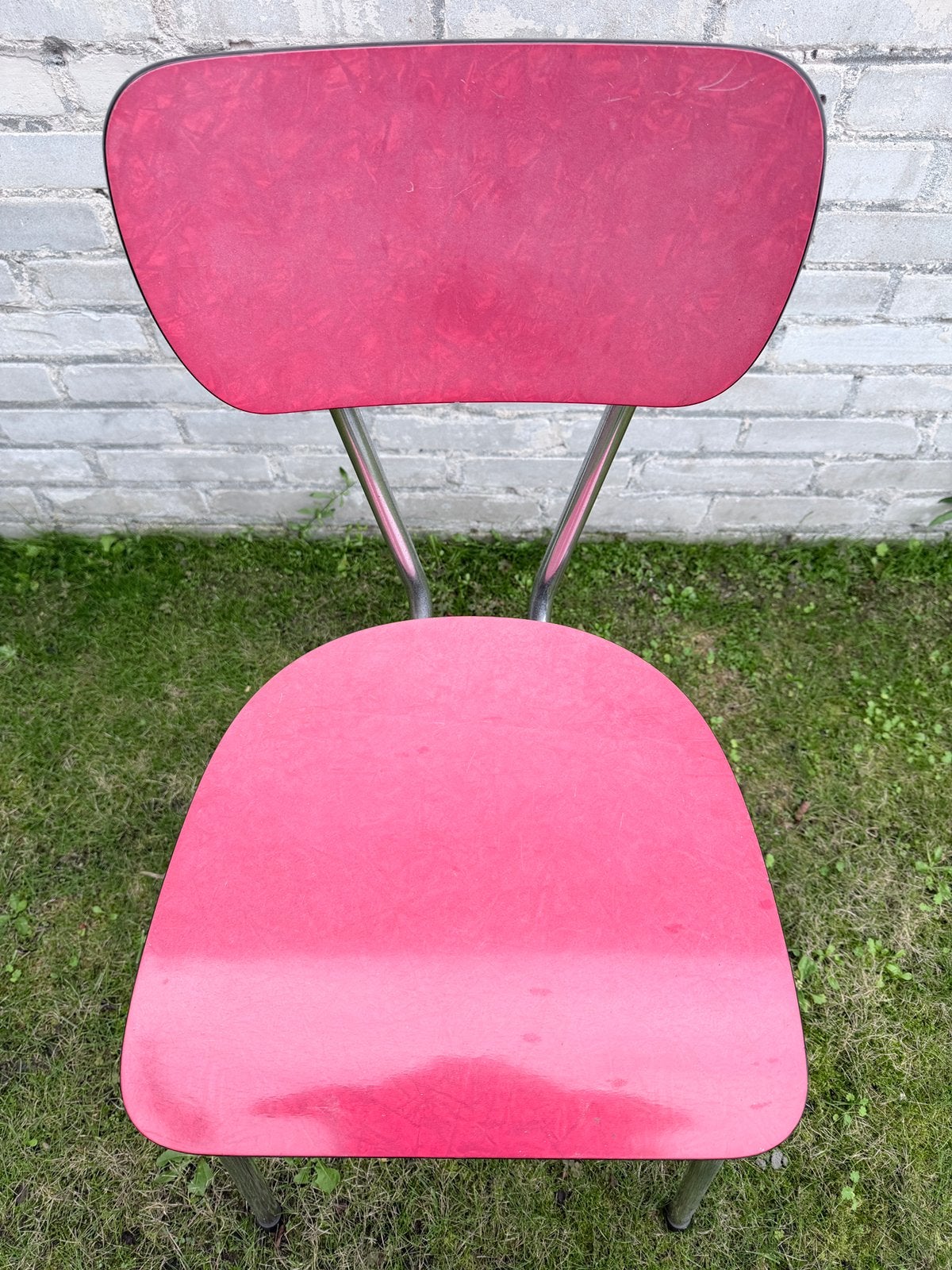 Vintage Formica stoel Goirle jaren 60/70 keukenstoel, Huis en Inrichting, Ophalen, Gebruikt, Vintage formica, Vijf, Zes of meer stoelen