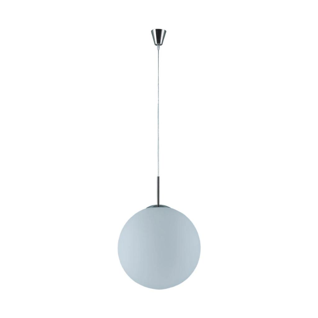 Lindby hanglamp Marike, Ø 40 cm, wit, glas, globe, E27, Huis en Inrichting, Lampen | Hanglampen, Ophalen, Nieuw, Glas, Minder dan 50 cm