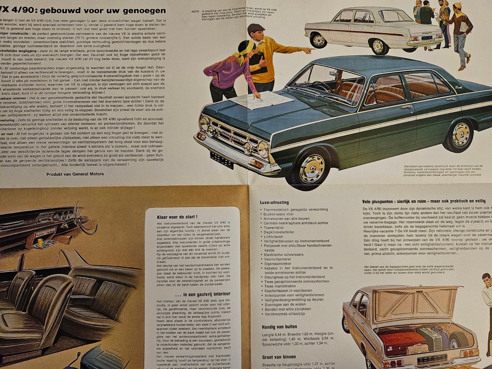 Brochure Vauxhall VX 4/90 1965, Ophalen of Verzenden, Zo goed als nieuw, Overige merken